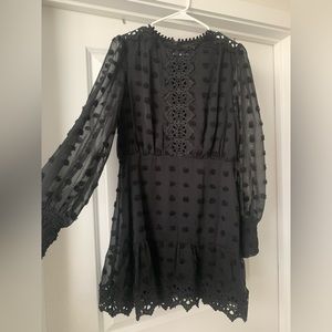 NWT Lulu’s Black Mini Dress